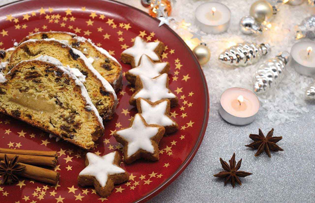 Weihnachtsplätzchen und Stollen