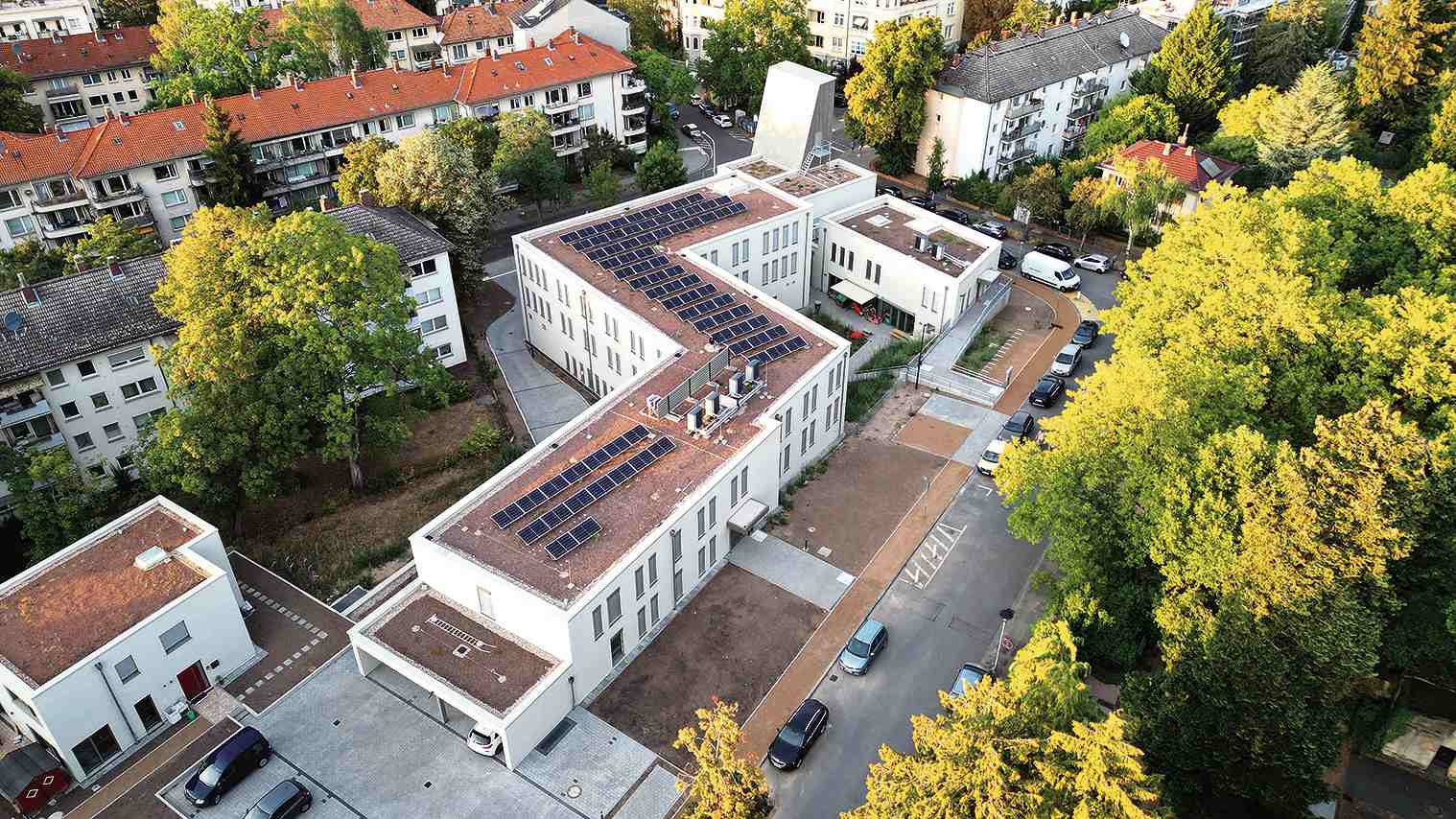 Solardach des Zentrums für Bildung der EKHN