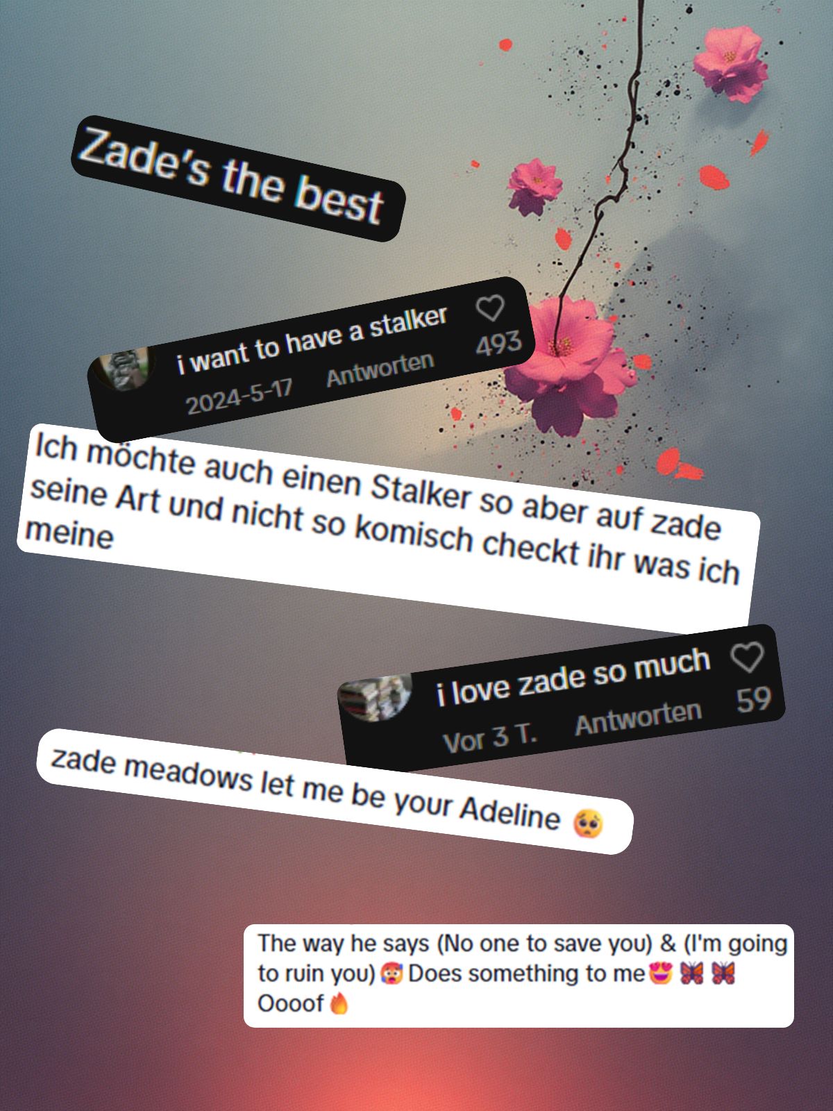 Kommentierende wünschen sich einen Stalker wie Zade Meadows aus Hauting Adeline