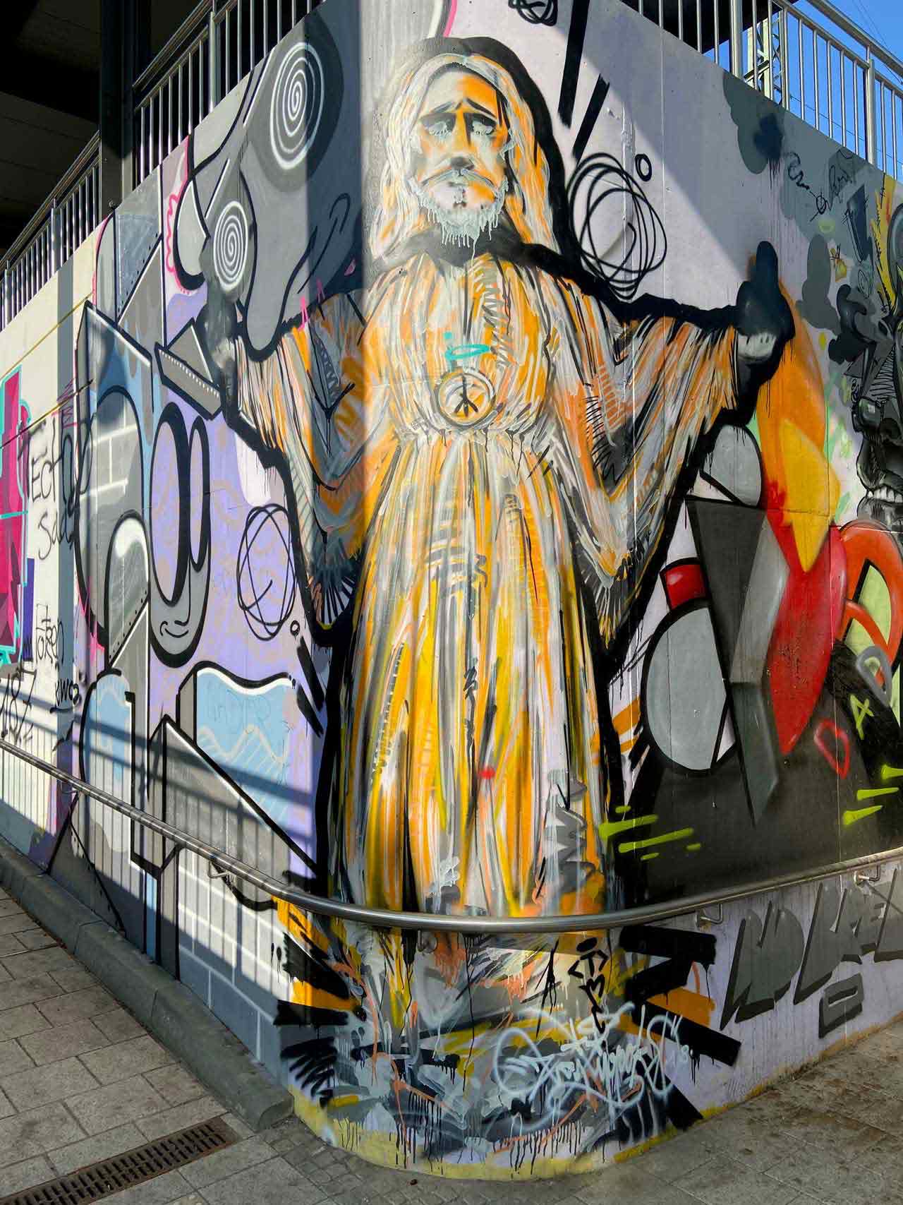 Stinkefinger-Jesus in Mörfelden-Walldorf