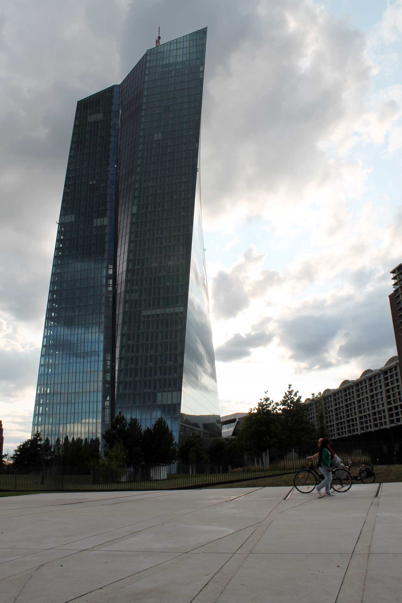 Blick auf die Europäische Zentralbank
