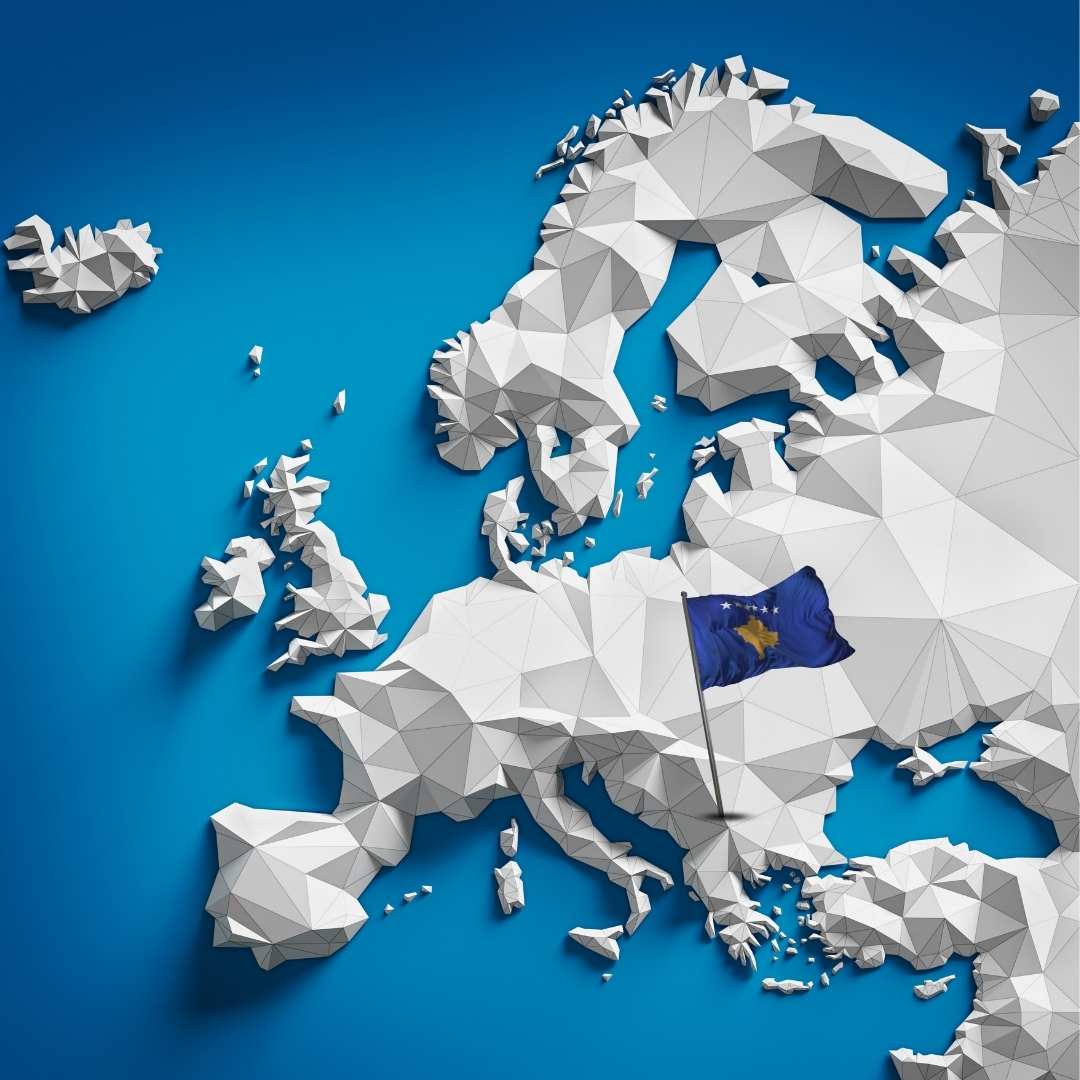 Wo die Republik Kosovo in Europa liegt