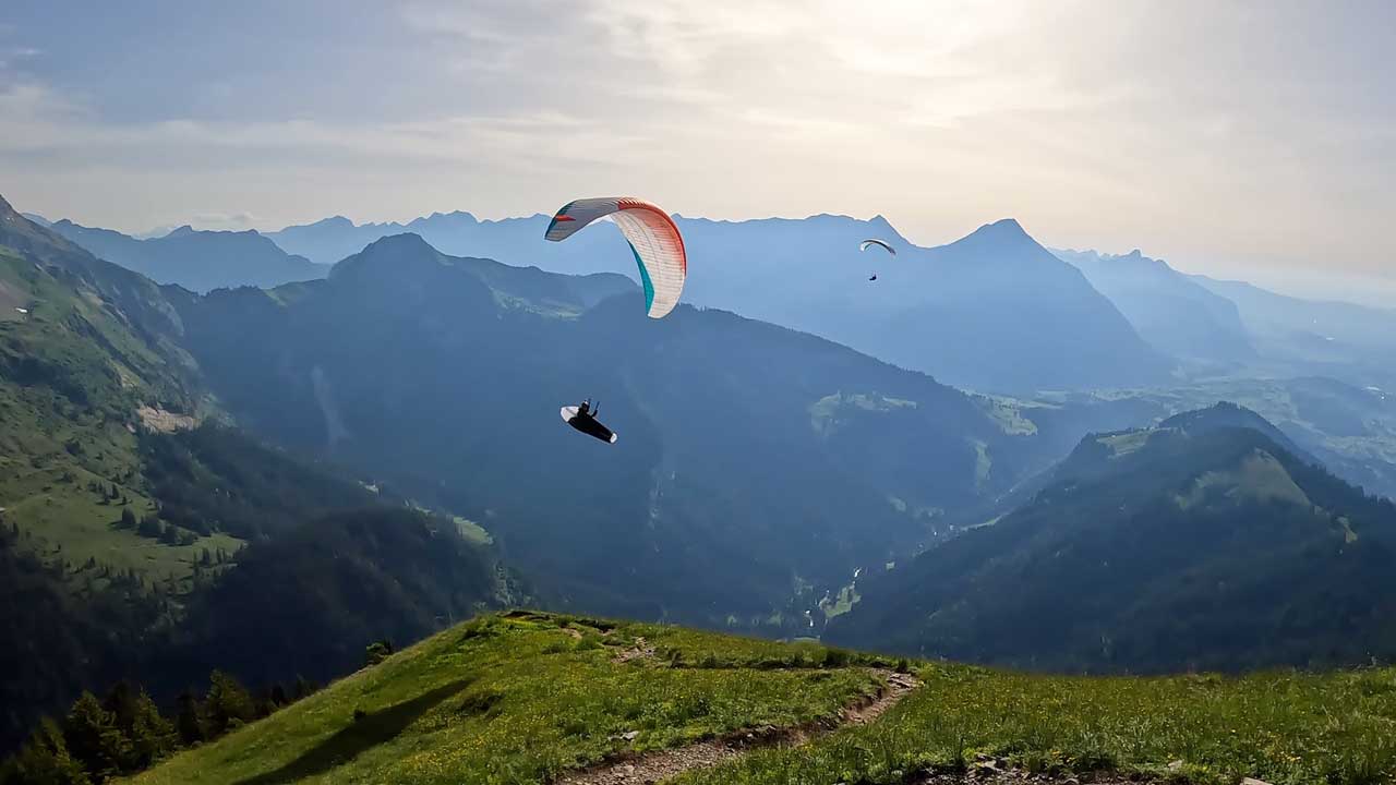 Die Alp Brunni am Thunersee in der Schweiz