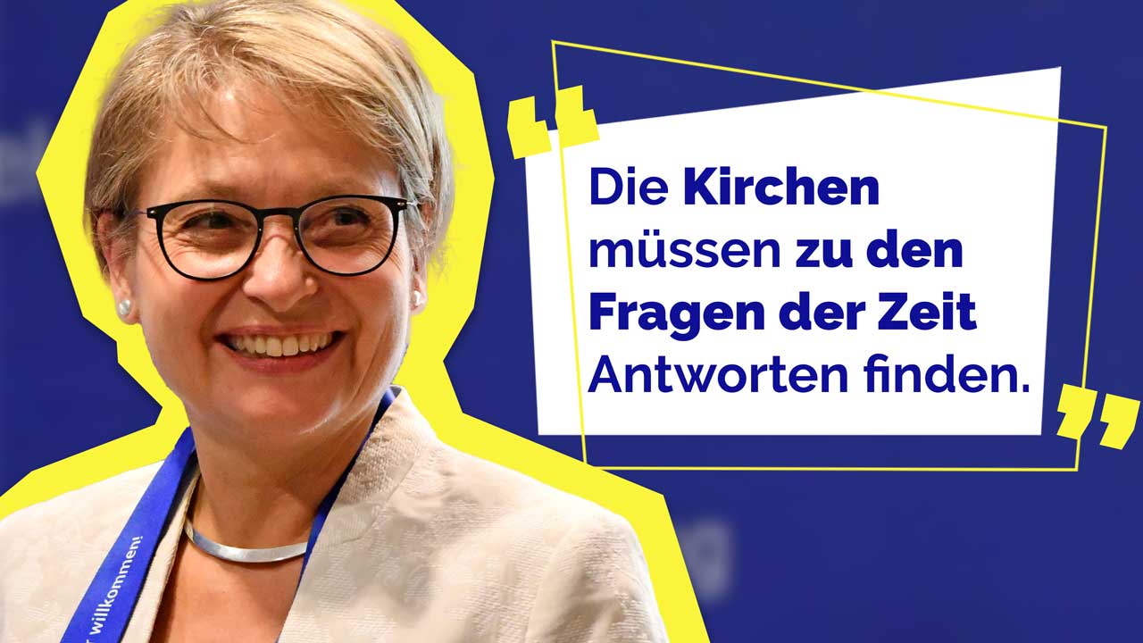 Bettina Limperg ist Präsidentin des Ökumenischen Kirchentags (ÖKT) 2021 in Frankfurt.