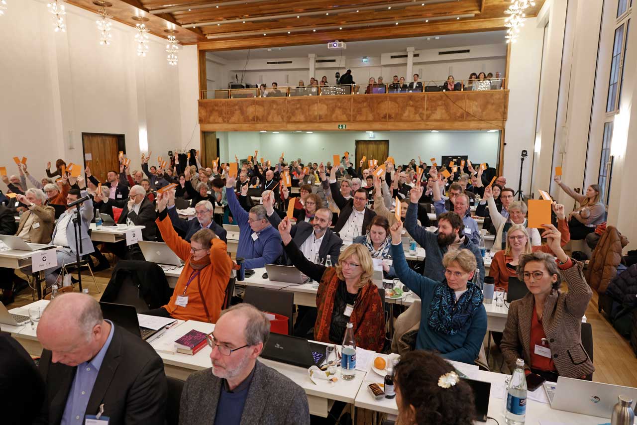 Abstimmung auf der EKHN-Synode