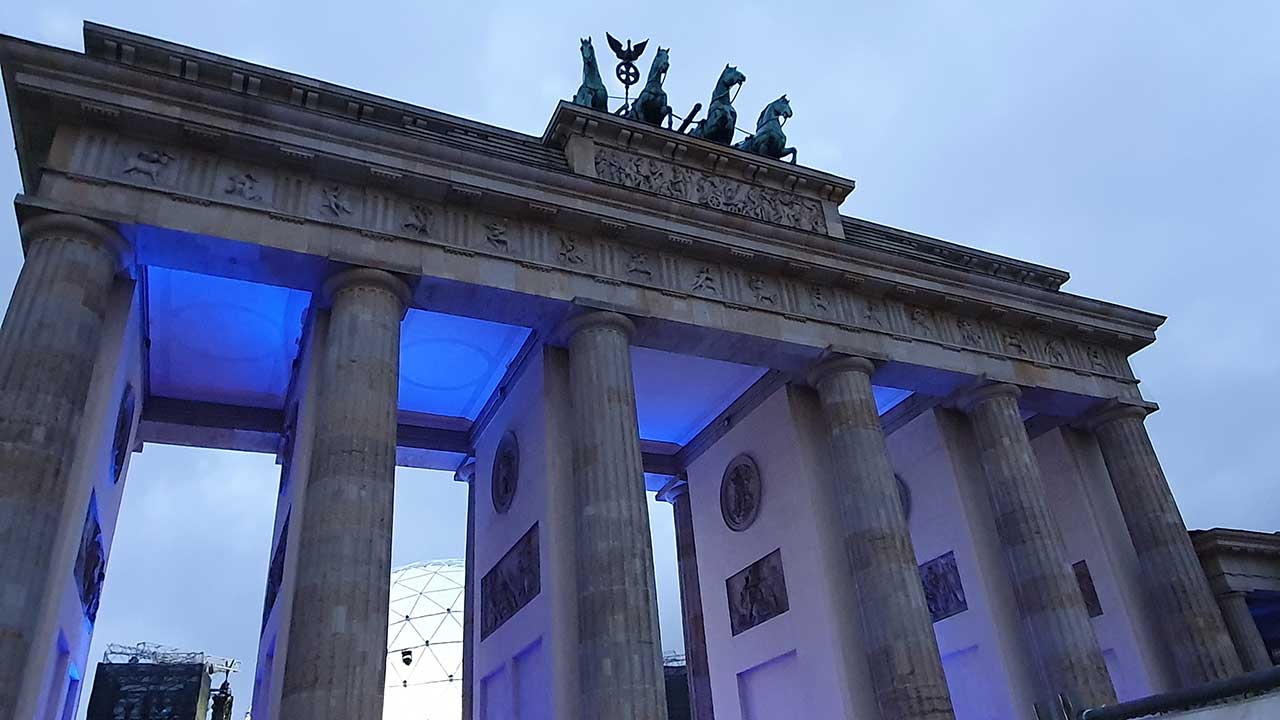 Brandenburger Tor am 9. November 2019 zu 30 Jahren Mauerfall