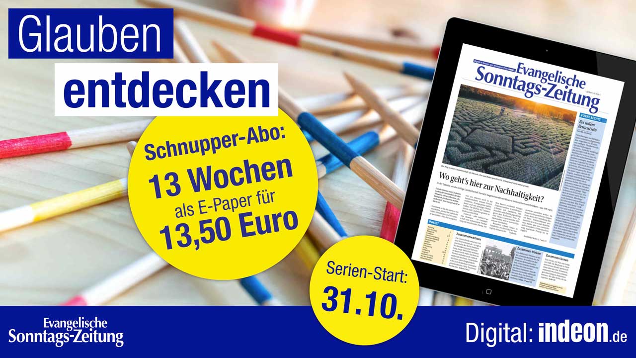 Sonder-Serie zum Glauben in der Evangelischen Sonntags-Zeitung