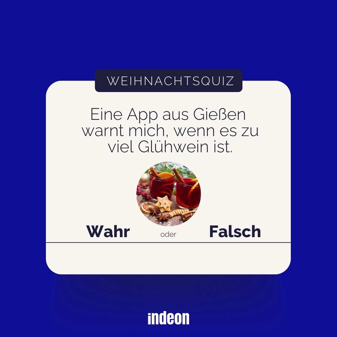 Weihnachtsquiz: Glühweinwarnapp aus Gießen