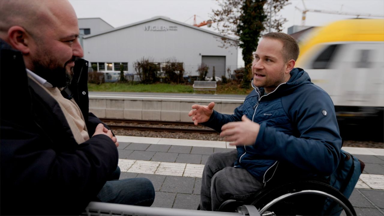 der S-Bahnhof in Rommelshausen ist top ausgestattet, was Barrierefreiheit angeht
