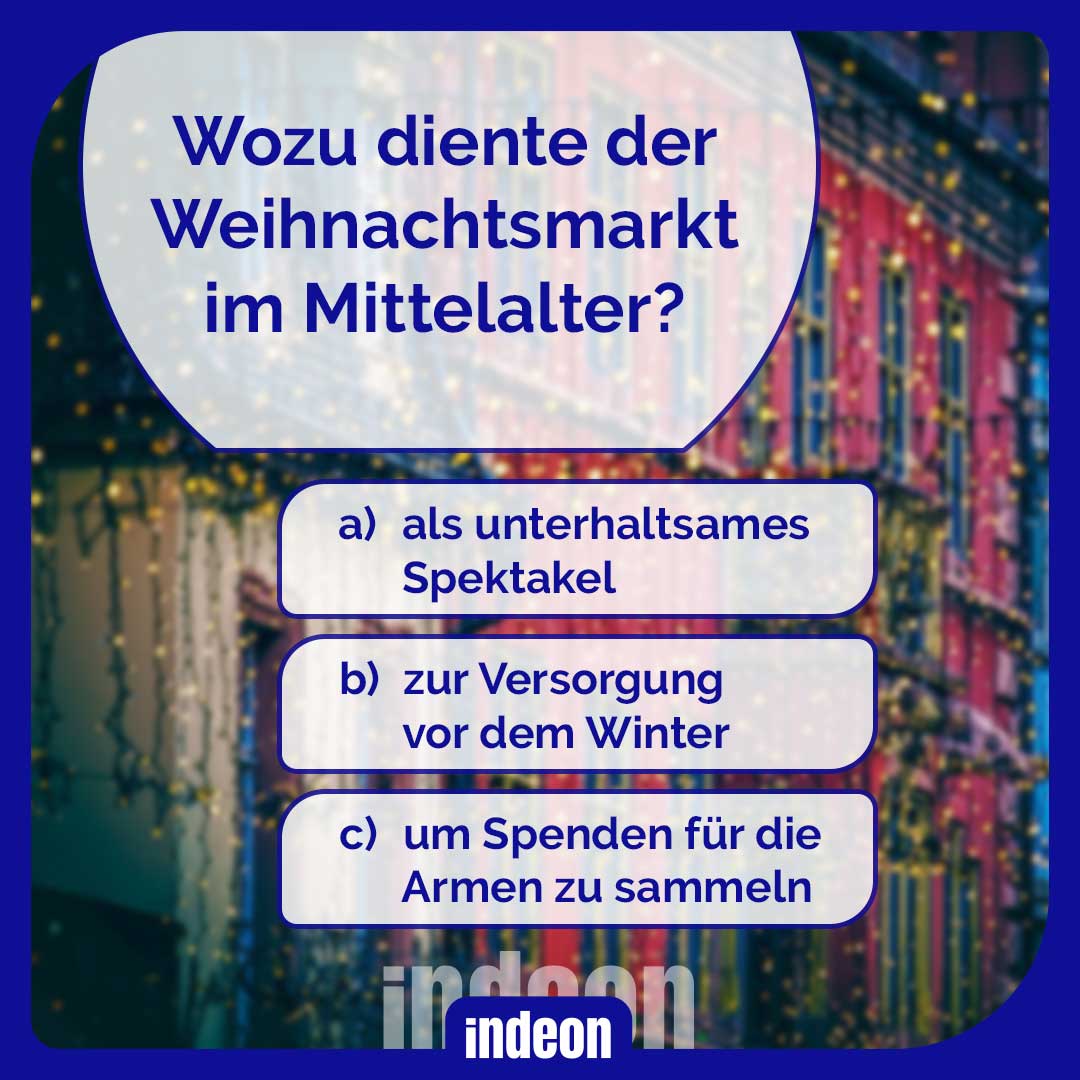 Wozu diente der Weihnachtsmarkt im Mittelalter?