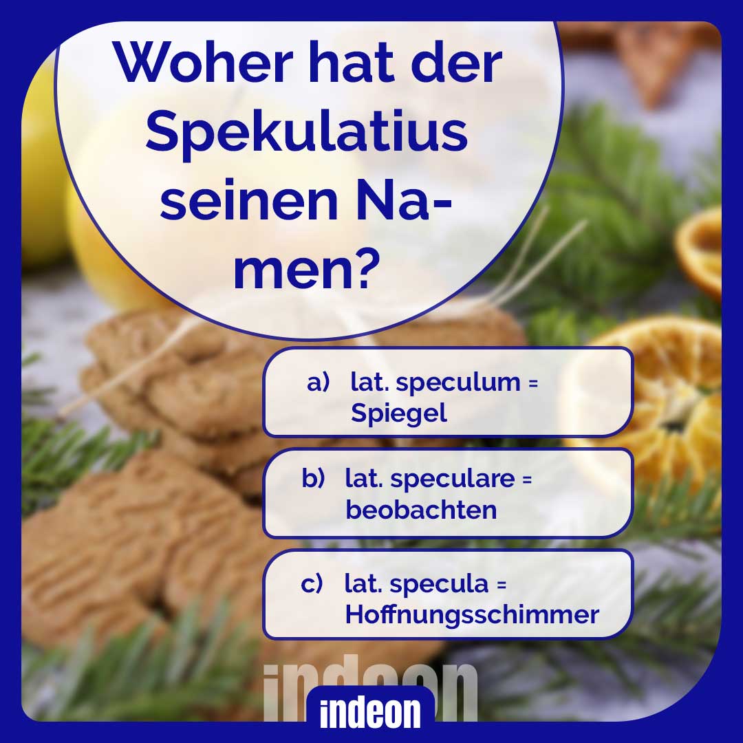 Woher hat der Spekulatius seinen Namen?