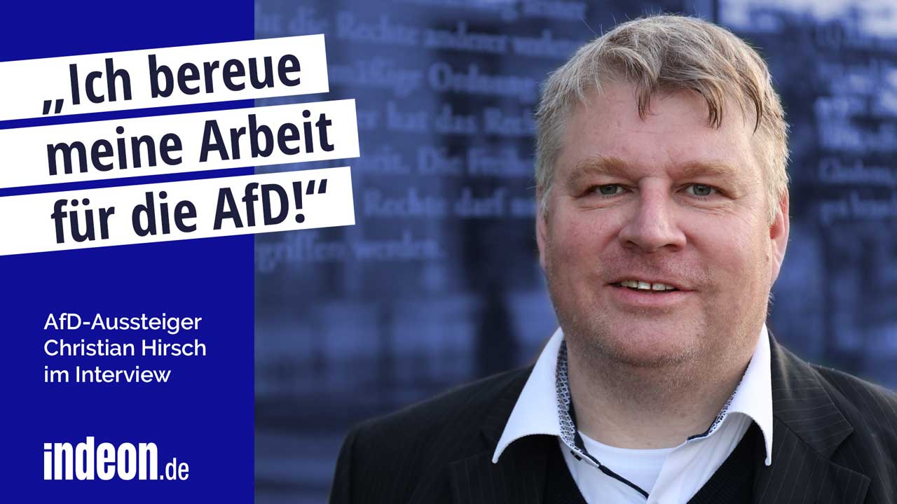 Christian Hirsch hat früher für die AfD gearbeitet.