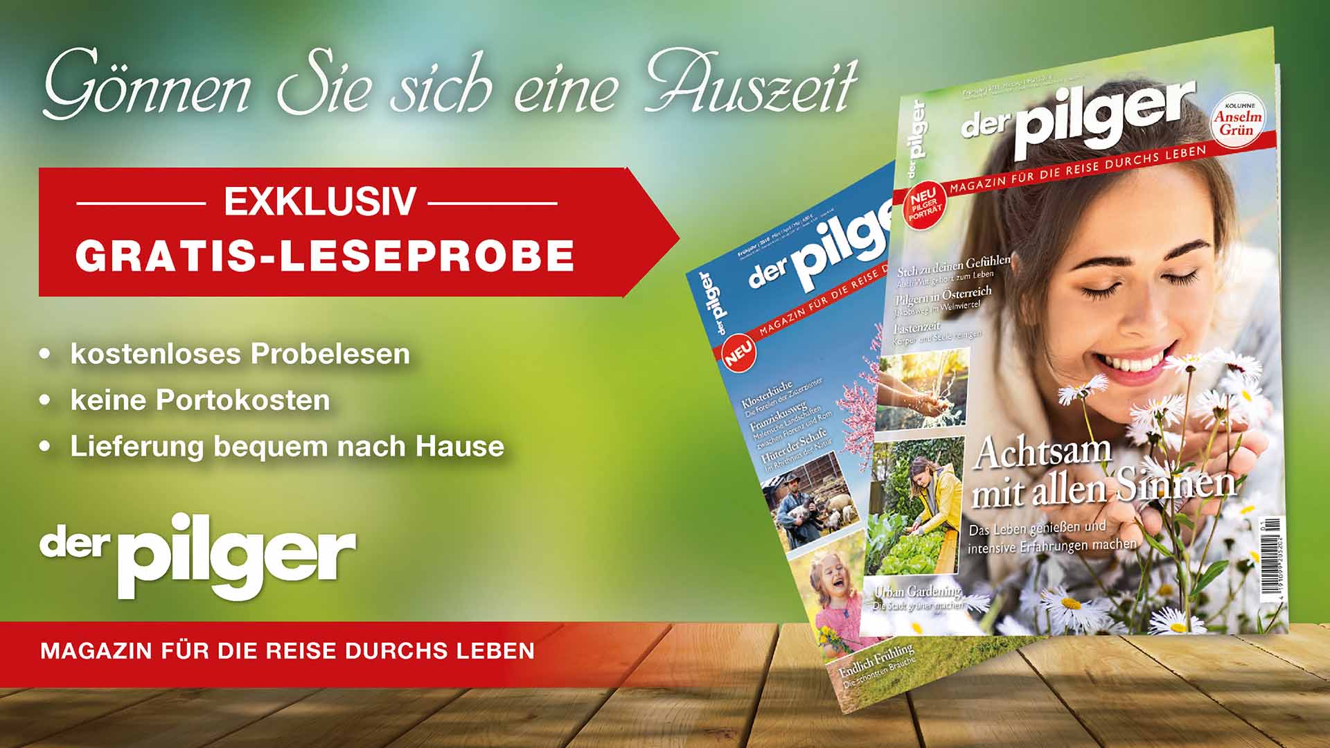 Lerne das Magazin „der pilger“ kennen